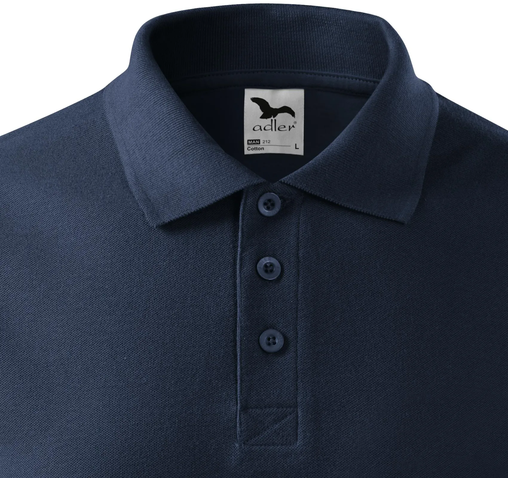 Elegancka męska koszulka polo - Zapięcie na 3 guziki