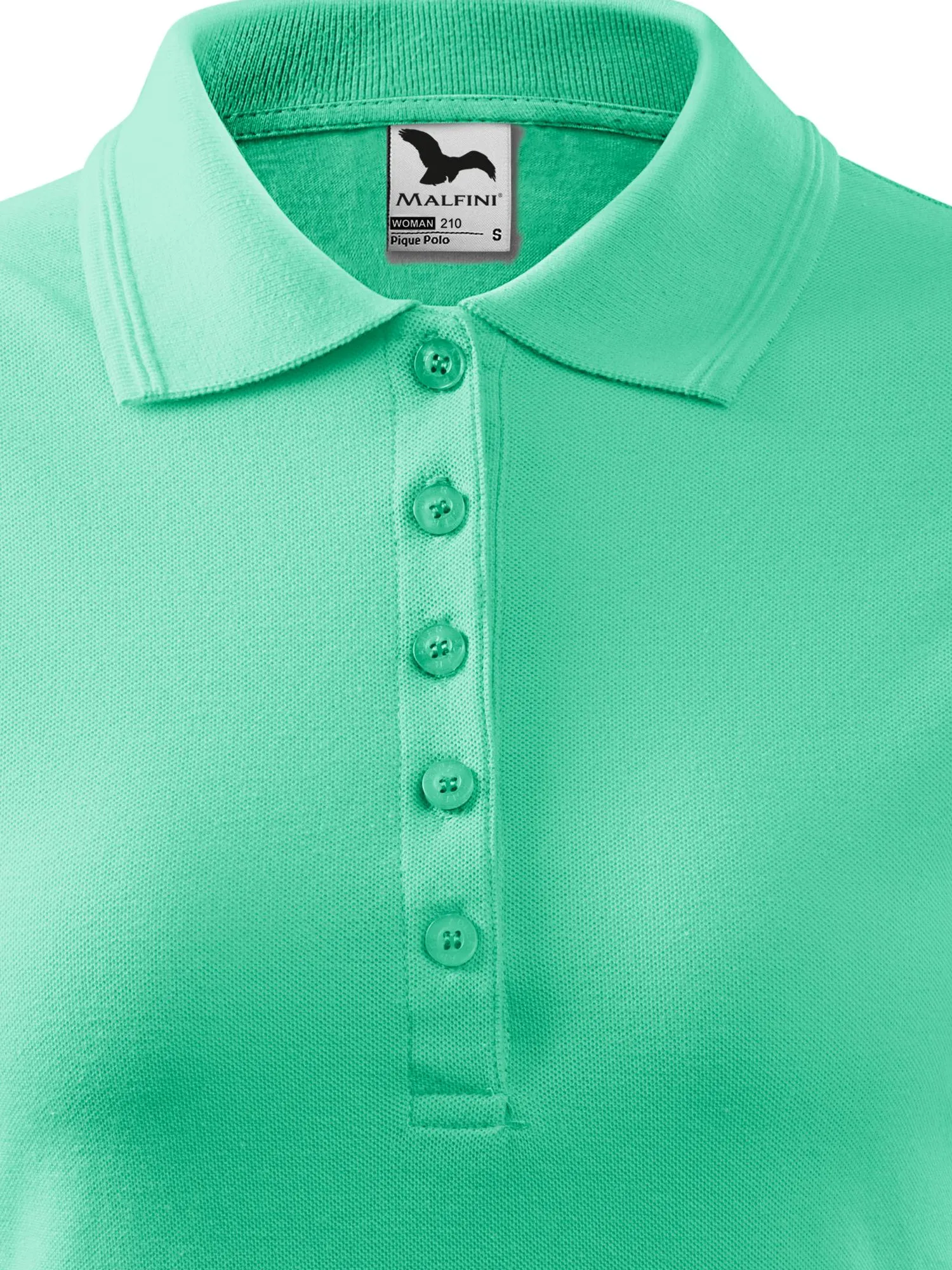 Damska elegancka koszulka polo - Zapięcie na 5 guzików