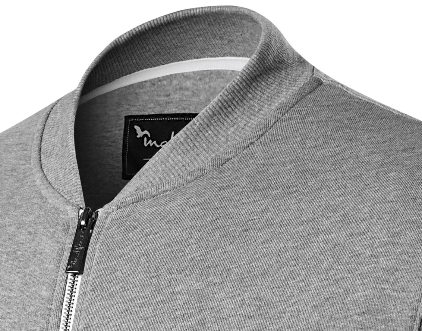 Bluza męska z ukrytymi kieszeniami - Kołnierz typu bomber