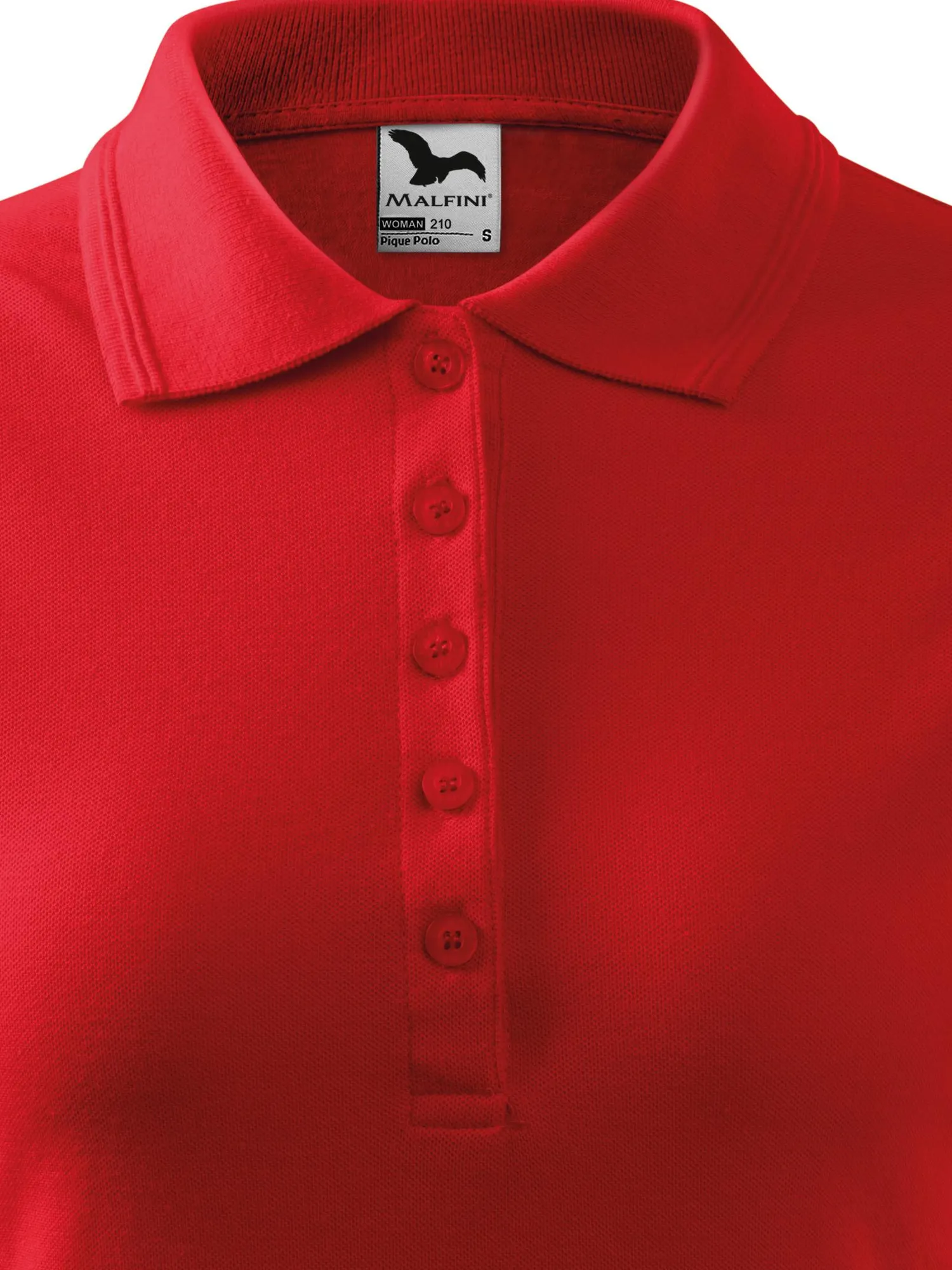 Damska elegancka koszulka polo - Zapięcie na 5 guzików
