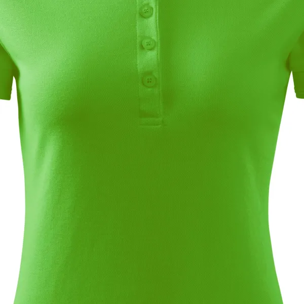 Damska elegancka koszulka polo - Łagodnie zwężane cięcie