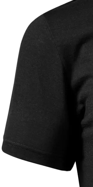 T-shirt męski wykonany z wełny Merino - Klasyczne krótkie rękawy