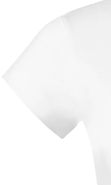 T-shirt damski slim fit z okrągłym dekoltem - Krótkie rękawy