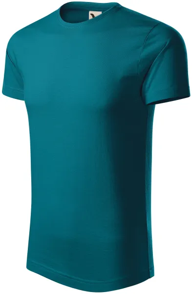 Męska koszulka z bawełny organicznej - Męska codzienna koszulka T-shirt