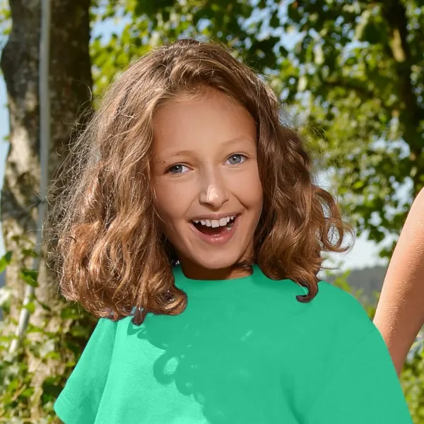 Prosta koszulka dziecięca - Klasyczny okrągły dekolt