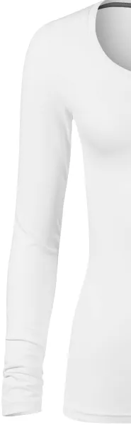 Koszulka damska z długim rękawem i głębszym dekoltem - Klasyczne długie rękawy