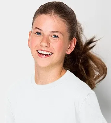 Lekka koszulka dziecięca - Klasyczny okrągły dekolt