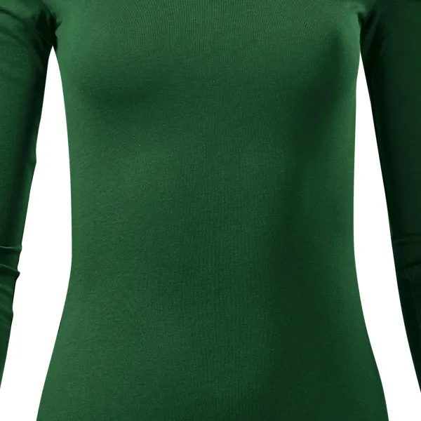 Koszulka damska z długim rękawem - Lekko dopasowany krój