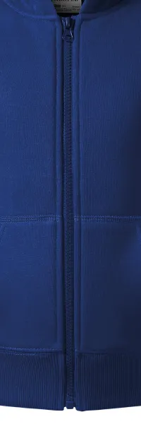 Bluza dziecięca z kapturem - Zamek błyskawiczny w kolorze bluzy