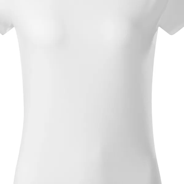 Trwała koszulka damska o dużej gramaturze - Łagodnie zwężane cięcie