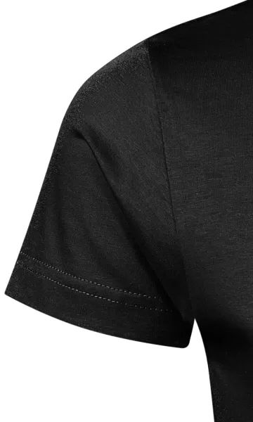 Obcisła koszulka męska - Klasyczne krótkie rękawy