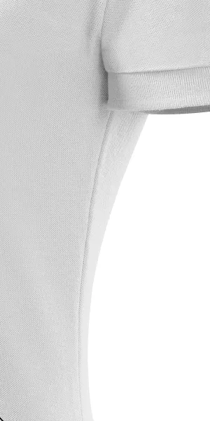 Damska prosta koszulka polo - Krój z bocznymi szwami