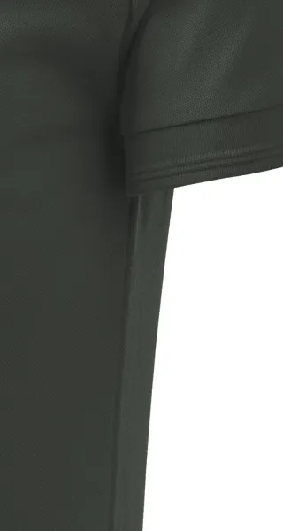 Męska luźna koszulka polo - Krój z bocznymi szwami