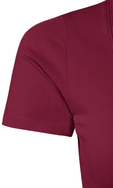 Koszulka damska z ozdobnymi przeszyciami - Krótkie, dopasowane rękawy