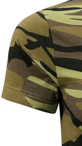 Koszulka w kamuflażu - Klasyczne krótkie rękawy