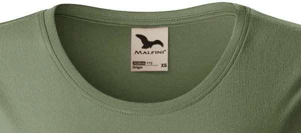 T-shirt damski z bawełny organicznej - Klasyczny okrągły dekolt