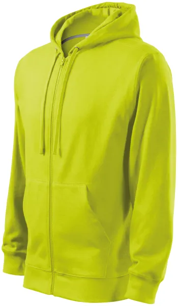 Bluza męska z kapturem - Męska bluza z kapturem zapinana na zamek