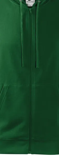 Bluza męska z kapturem - Zamek błyskawiczny w kolorze bluzy