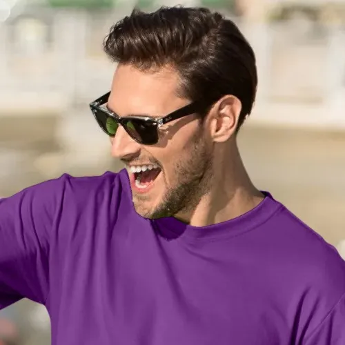 Klasyczna koszulka męska - Klasyczny okrągły dekolt