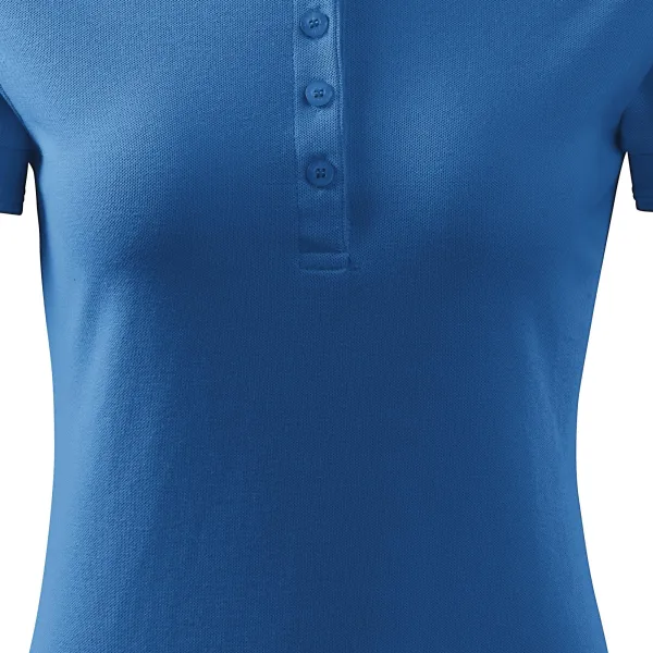 Damska elegancka koszulka polo - Łagodnie zwężane cięcie