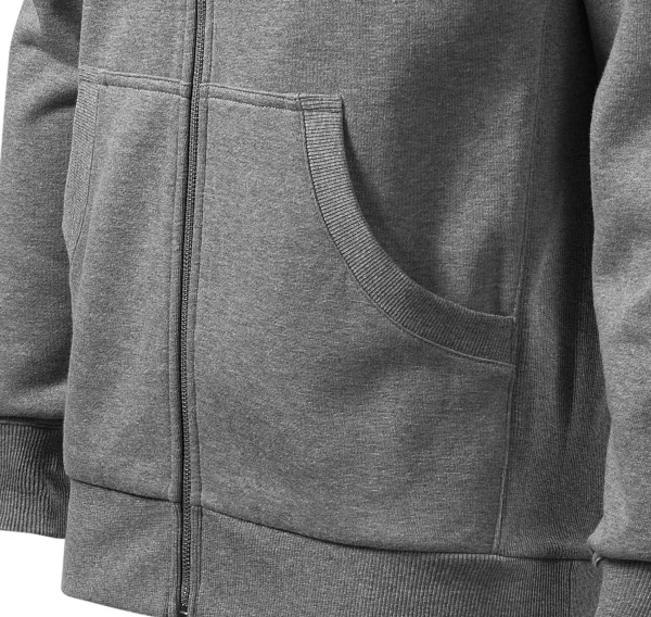 Prosta bluza męska bez kaptura - Kieszenie w stylu kangura