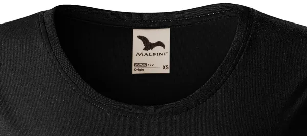 T-shirt damski z bawełny organicznej - Klasyczny okrągły dekolt