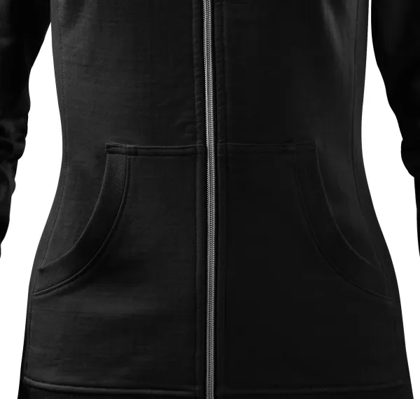 Bluza damska bez kaptura - Zwężany krój z bocznymi szwami