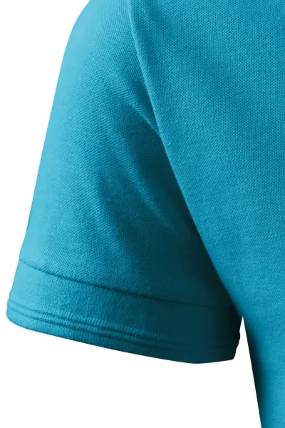 Męska luźna koszulka polo - Klasyczne krótkie rękawy