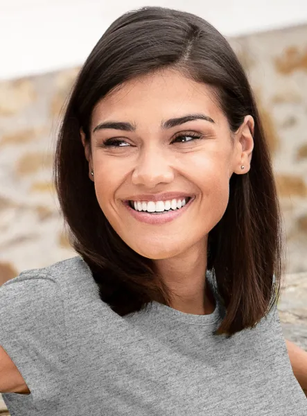 Modna koszulka damska - Klasyczny okrągły dekolt