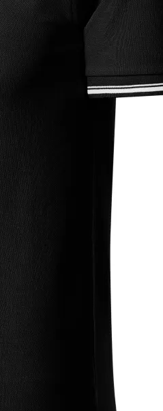 Męska koszulka polo z kontrastowymi detalami - Krój z bocznymi szwami