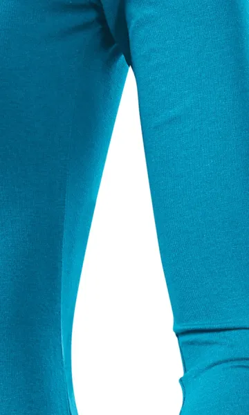 Koszulka damska z długim rękawem - Krój z bocznymi szwami