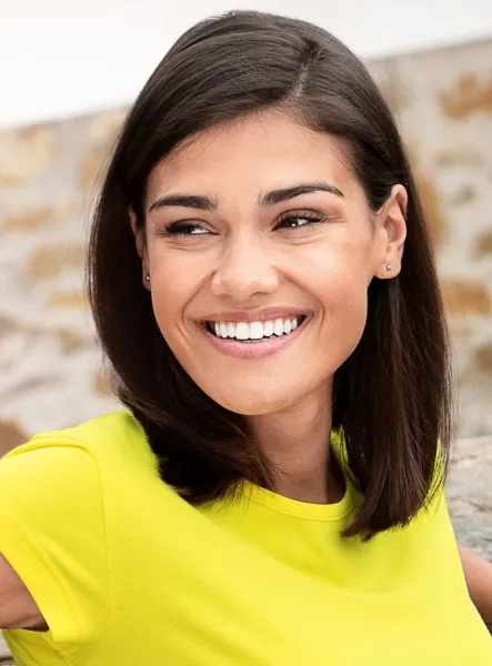 Modna koszulka damska - Klasyczny okrągły dekolt