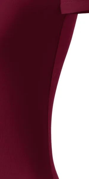 Koszulka damska z ozdobnymi przeszyciami - Krój z bocznymi szwami