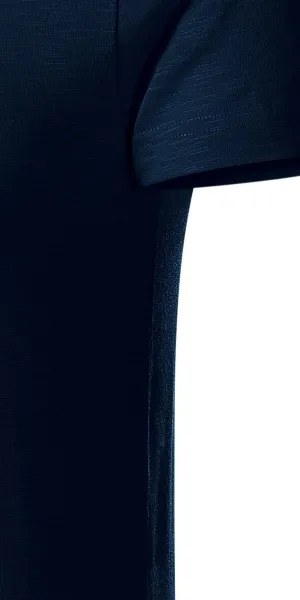 T-shirt męski, teksturowana bawełna organiczna - Krój z bocznymi szwami