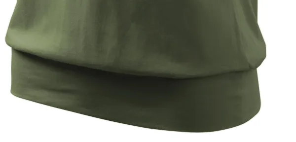 Modna koszulka damska - Szeroki dolny brzeg koszuli