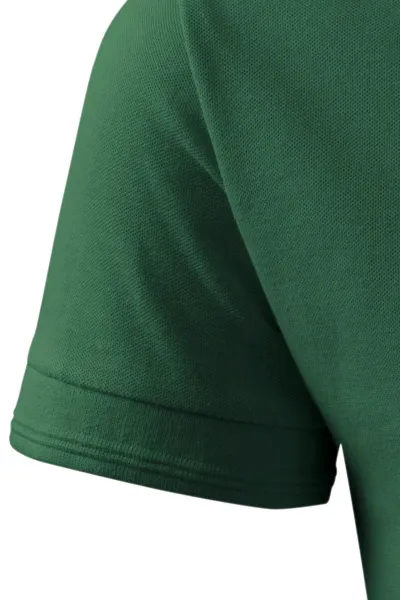 Męska luźna koszulka polo - Klasyczne krótkie rękawy