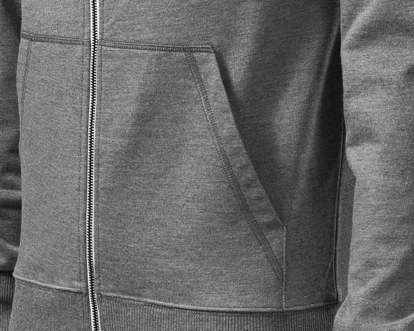 Męska kontrastowa bluza z kapturem - Kieszenie w stylu kangura