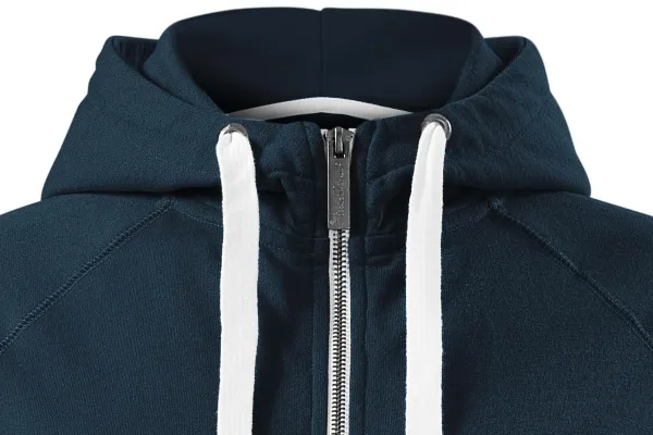 Kontrastowa bluza damska z kapturem - Kaptur ze ściągaczami