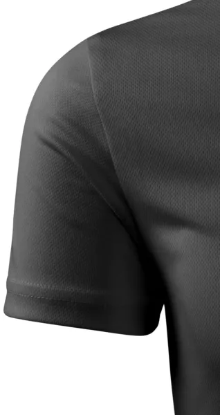 T-shirt z asymetrycznym dekoltem - Klasyczne krótkie rękawy