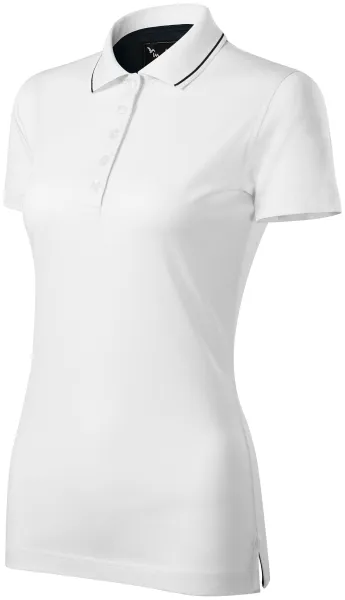 Damska elegancka merceryzowana koszulka polo - Ciekawa damska koszulka polo na co dzień