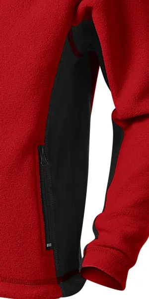 Kontrastowa kurtka z polaru dla dzieci - Ciemne kontrastujące detale