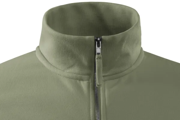 Prosta bluza męska bez kaptura - Wysoki kołnierz