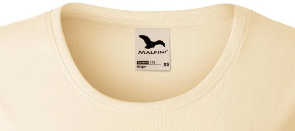 T-shirt damski z bawełny organicznej - Klasyczny okrągły dekolt