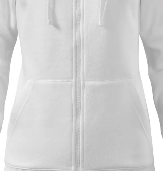 Bluza damska z kapturem - Zwężany krój z bocznymi szwami