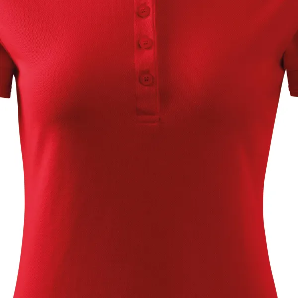 Damska elegancka koszulka polo - Łagodnie zwężane cięcie