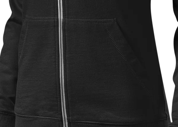 Kontrastowa bluza damska z kapturem - Kieszenie w stylu kangura