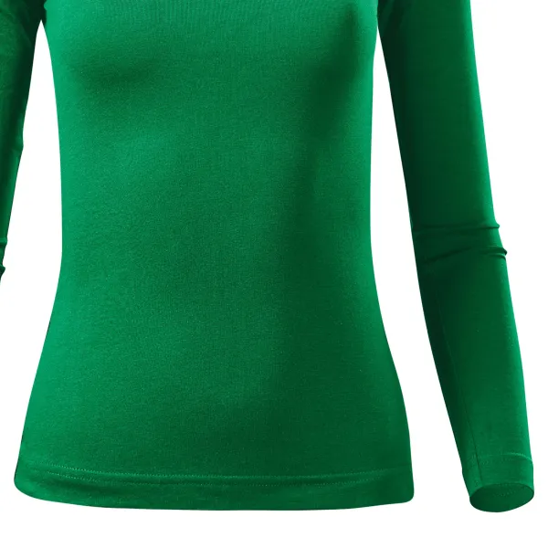 Koszulka damska z długim rękawem - Lekko dopasowany krój