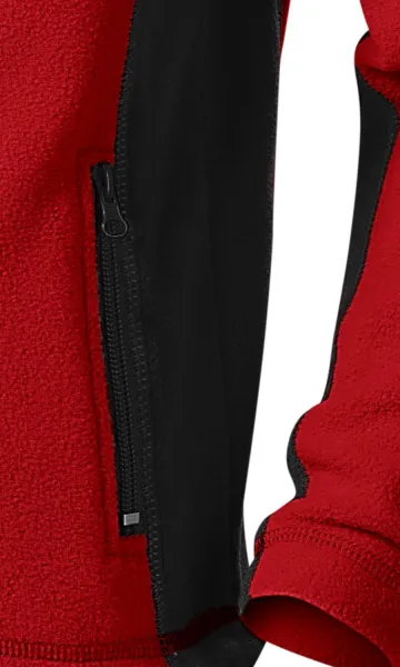 Kontrastowa kurtka z polaru dla dzieci - Praktyczne kieszenie zapinane na zamek