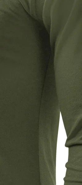 Męska koszulka z długim rękawem - Krój z bocznymi szwami