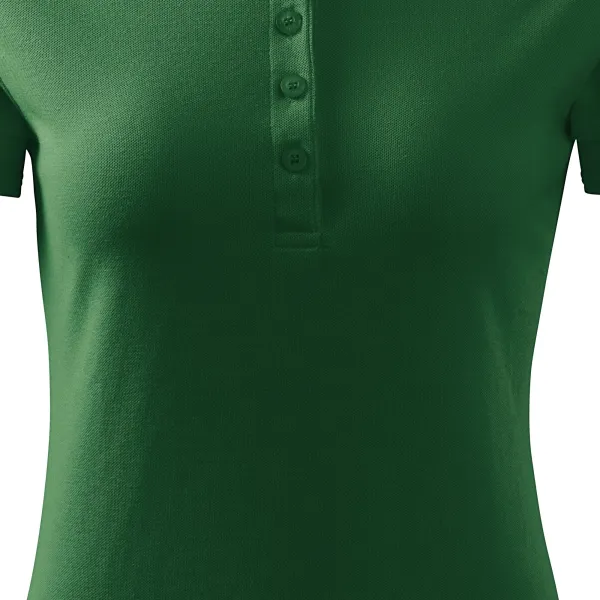 Damska elegancka koszulka polo - Łagodnie zwężane cięcie